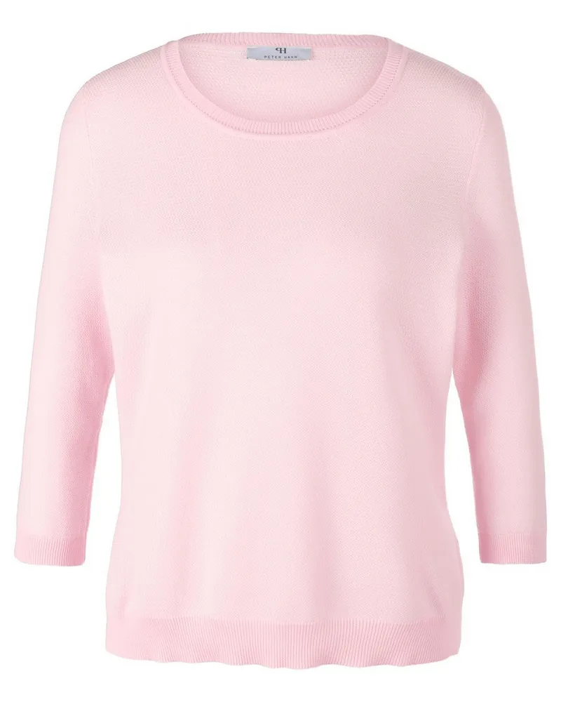 Peter Hahn Rundhals-Pullover aus 100% SUPIMA®-Baumwolle  rosé Rosé