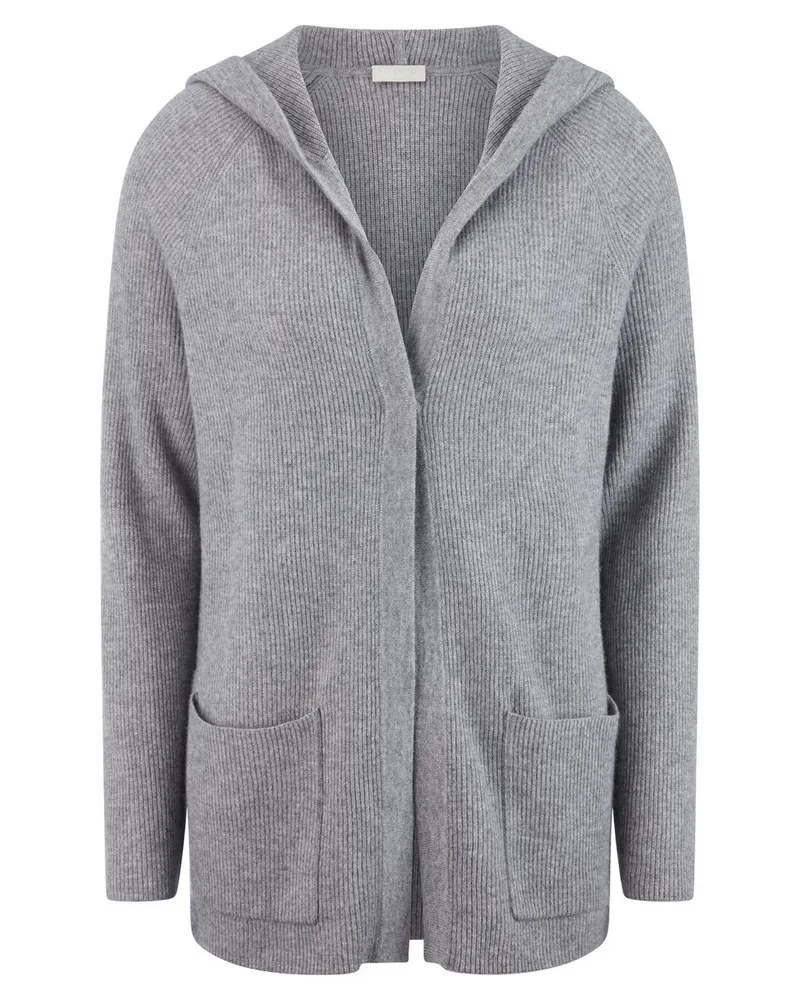 Include Kapuzen-Strickjacke  grau Grau