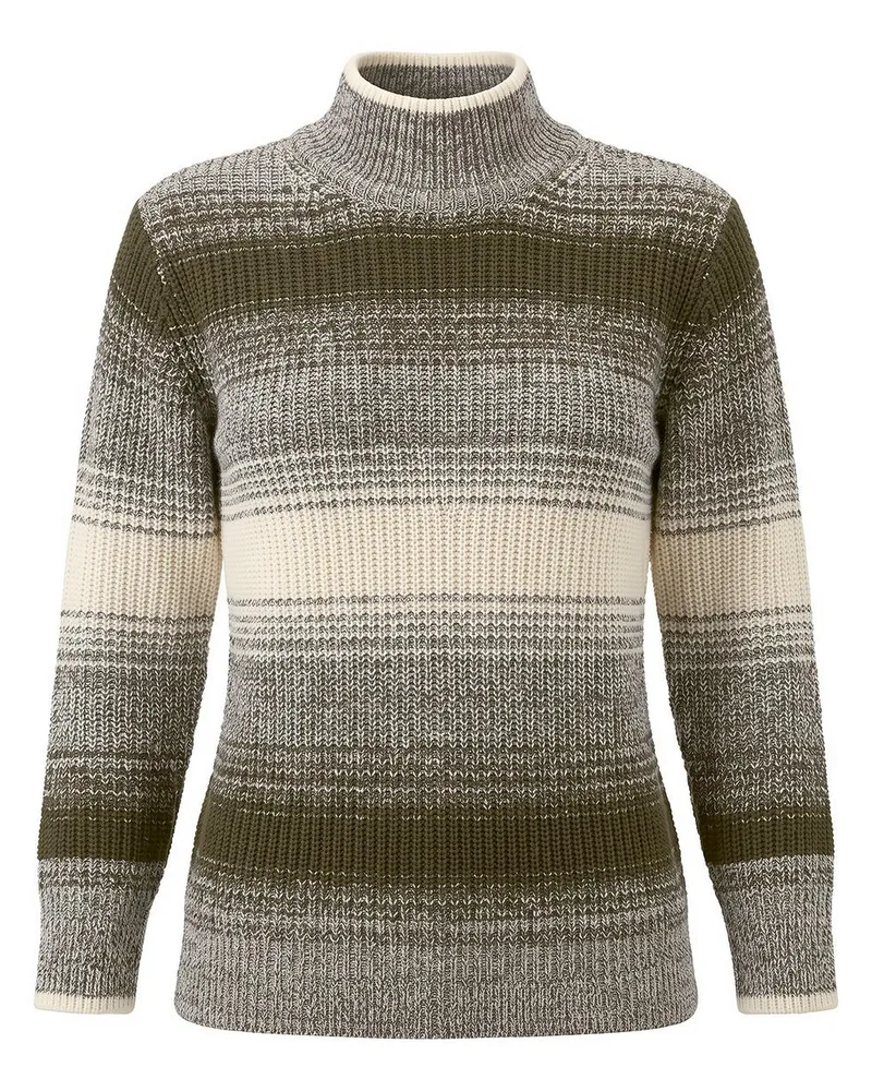 Basler Pullover Stehkragen  grün Grün