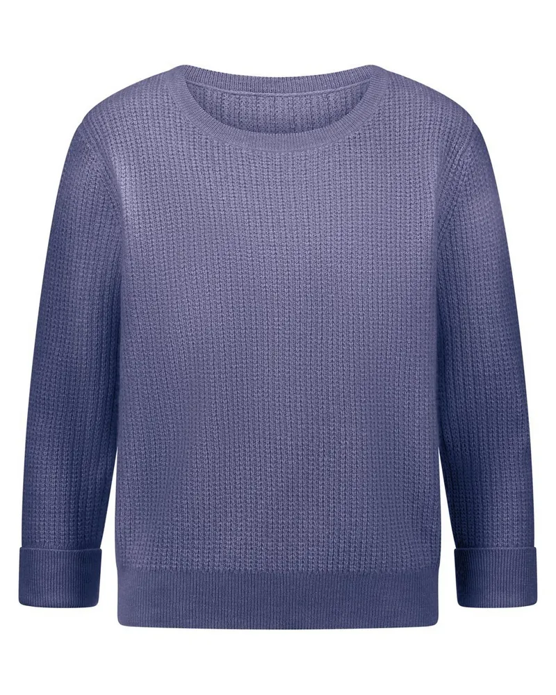 Peter Hahn Rundhals-Pullover 3/4-Arm  lila Lila
