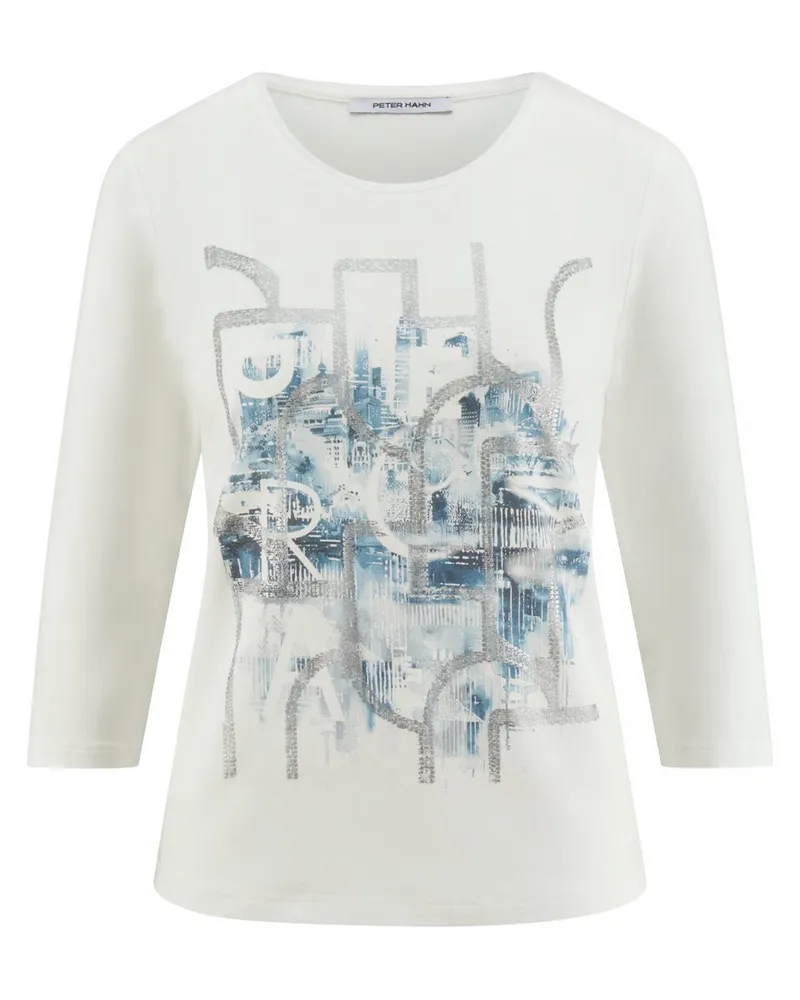 Peter Hahn Rundhals-Shirt 3/4-Arm  weiss Weiss