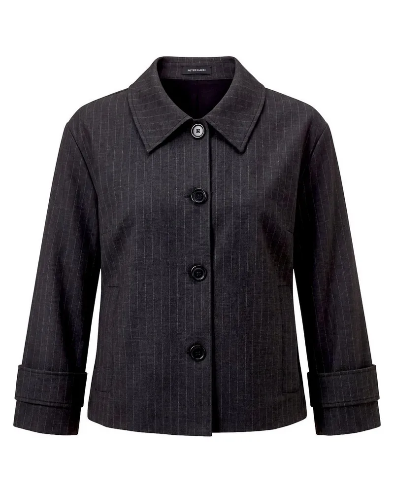 Peter Hahn Jersey-Jacke  grau Grau