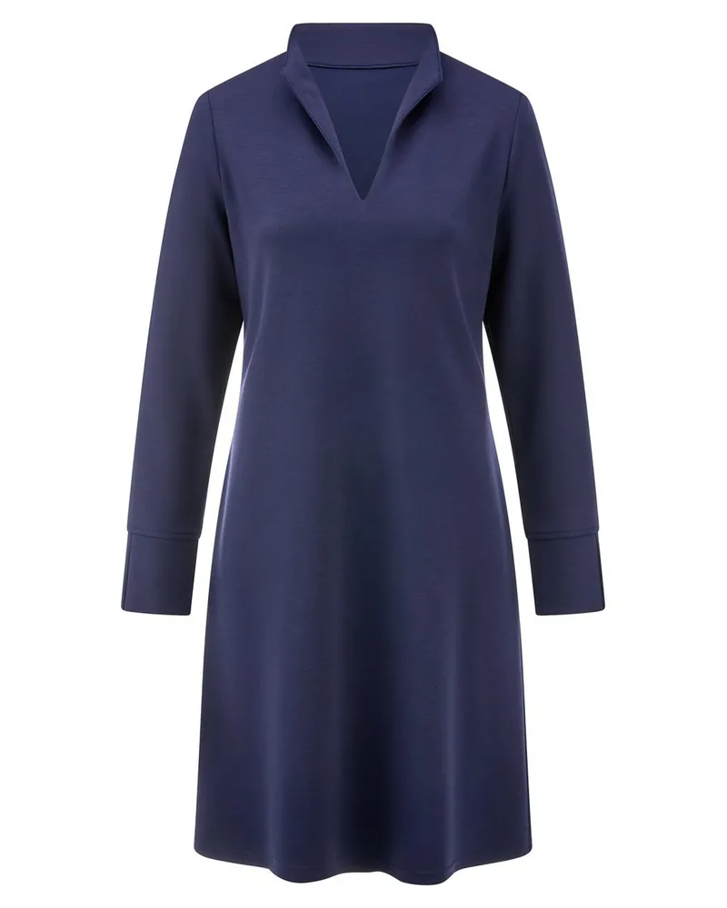 Peter Hahn Jersey-Kleid  blau Blau