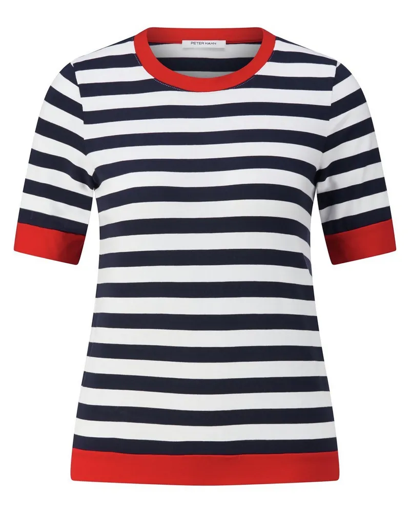 Peter Hahn Rundhals-Shirt  blau Blau