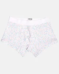 Vatter Trunk Short "Tight Tim" Dots Weiss