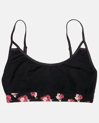 Vatter Bustier "Peppy Paula" Large Flowers Schwarz