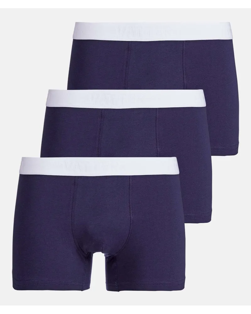 Vatter Trunk Short "Tight Tim" Navy 3-Pack Navy