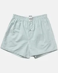 Vatter Boxer Short "Loose Larry" Green/White Stripes Denim