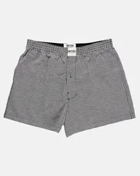 Vatter Boxer Short "Loose Larry" Black/White Checked Schwarz