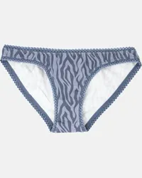 Vatter Bikini Slip "Steady Suzie" Zebra Blau