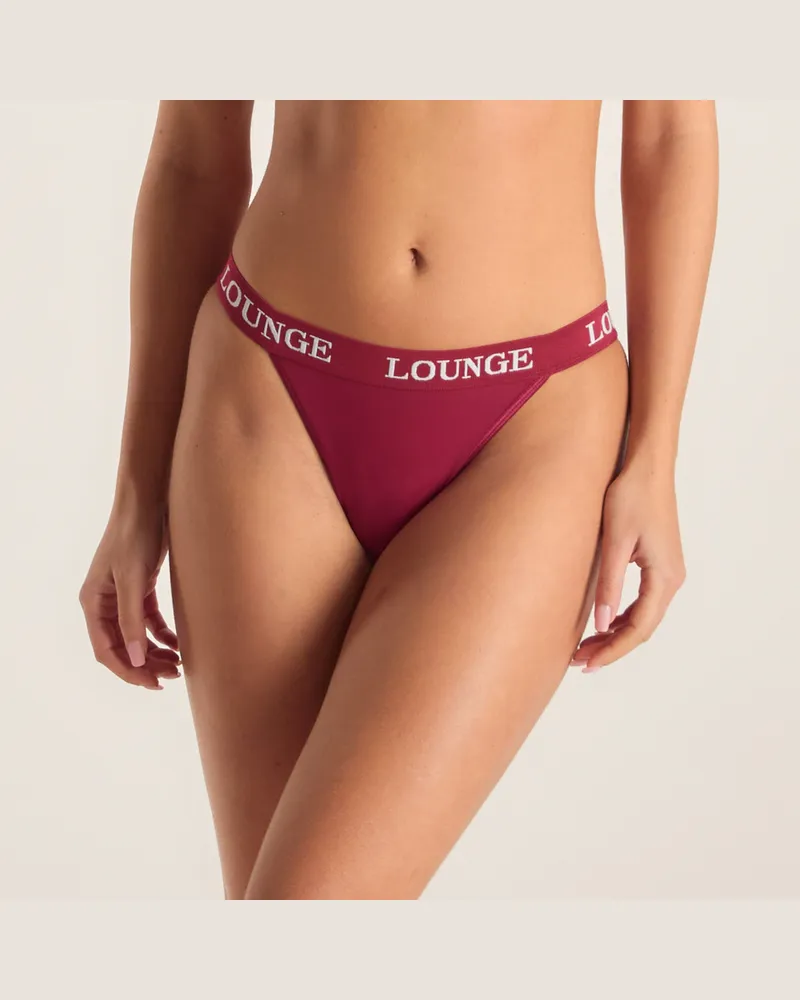 Lounge Bamboo Triangle Slip - Burgunderrot Burgundy