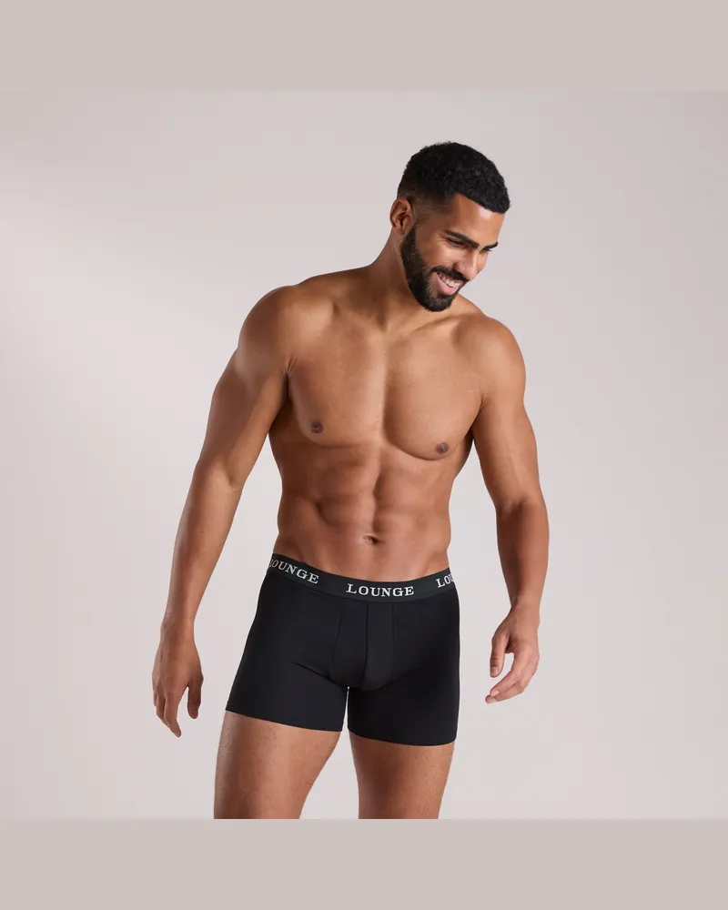 Lounge Everyday Herren-Boxer (3er Paket) - Ganz Schwarz Black