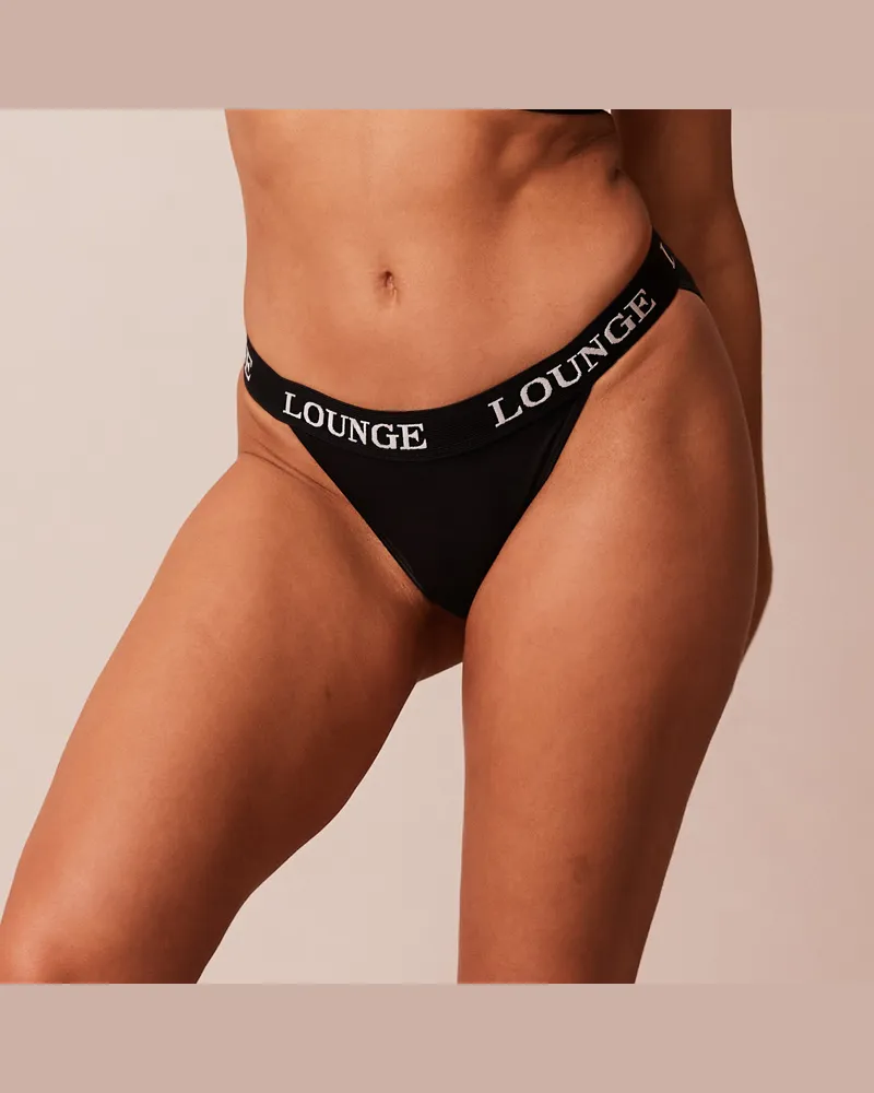 Lounge Bamboo Triangle Slip - Ganz Schwarz Black