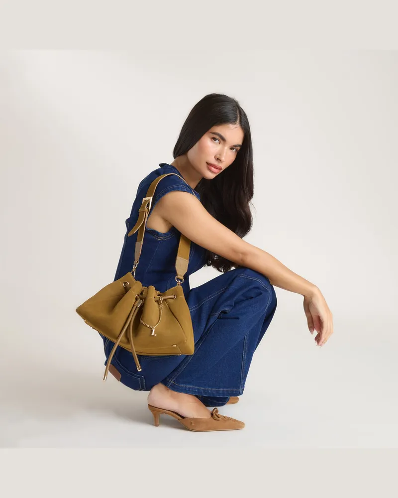 Lounge Ivy Shoulder Bag - Khaki Tan Green