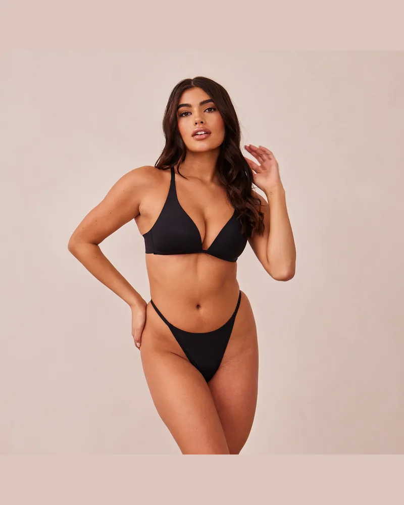 Lounge Light Bügelloser Plunge T-shirt BH - Schwarz Black