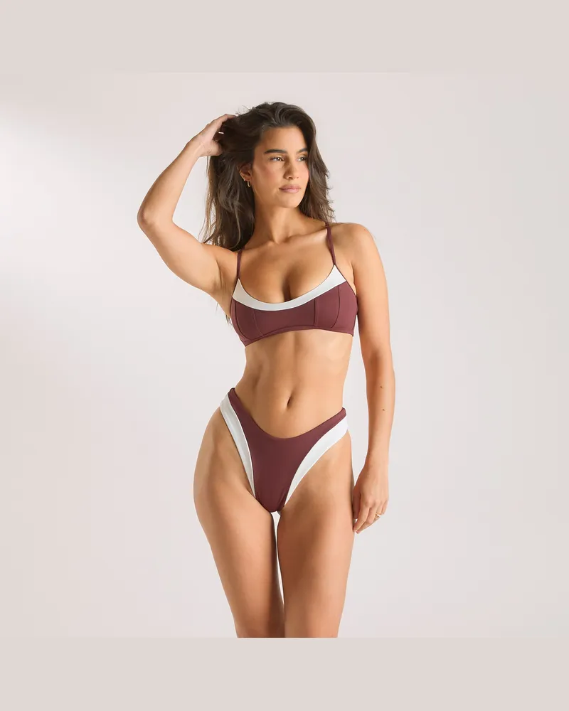 Lounge Monaco Bralette Bikini-Oberteil - Pflaume Plum
