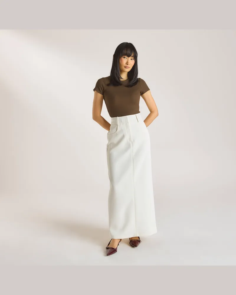 Lounge Maxi-Rock - Crèmefarbe Cream