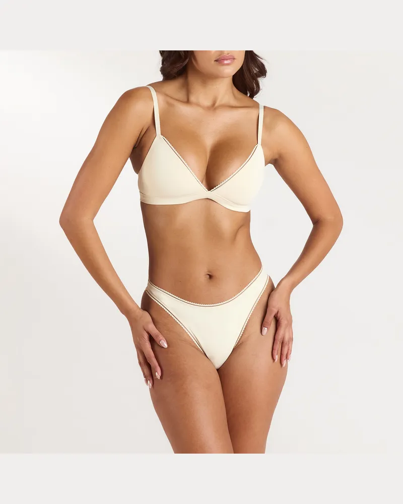 Lounge Comfort Triangle Bralette - Milchkaffee Latte