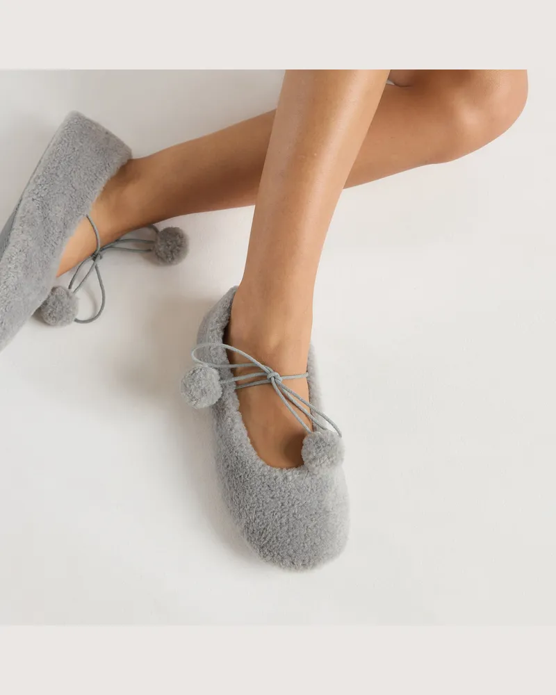 Lounge Poppy Ballet-Hausschuhe - Grau Grey
