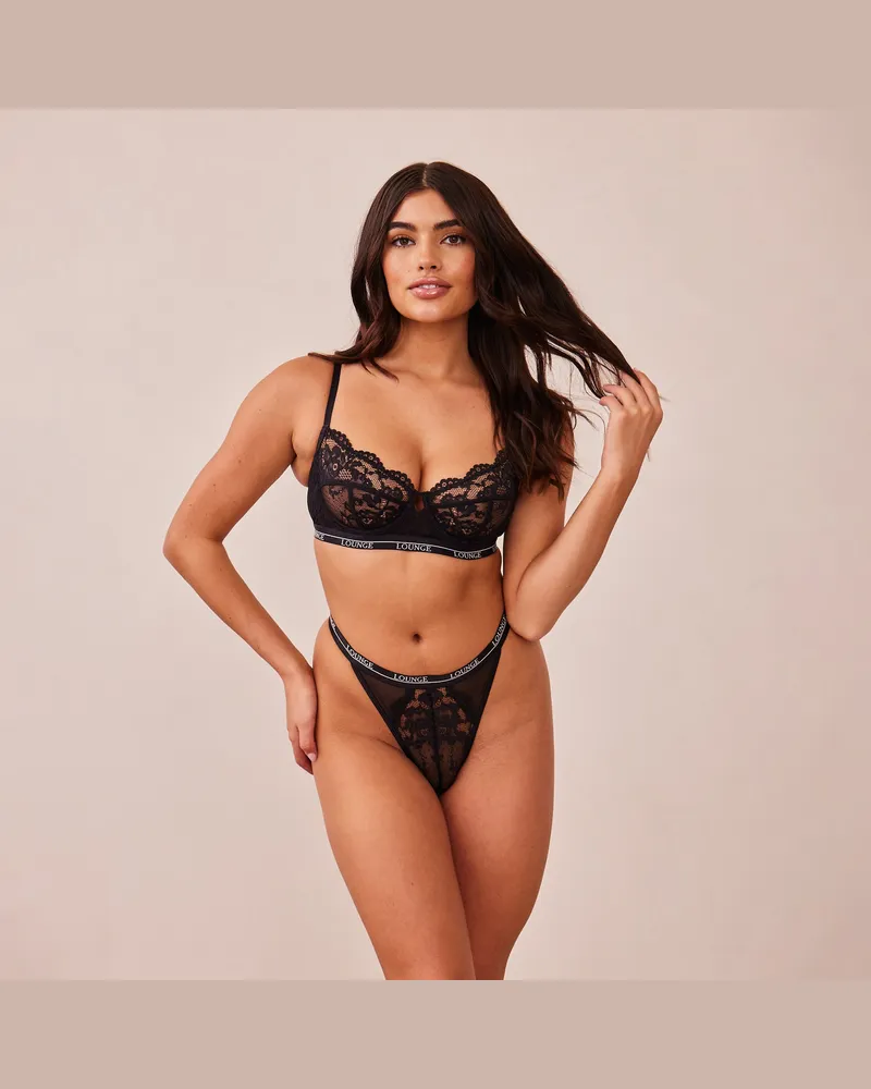 Lounge Blossom Balcony BH - Schwarz Black
