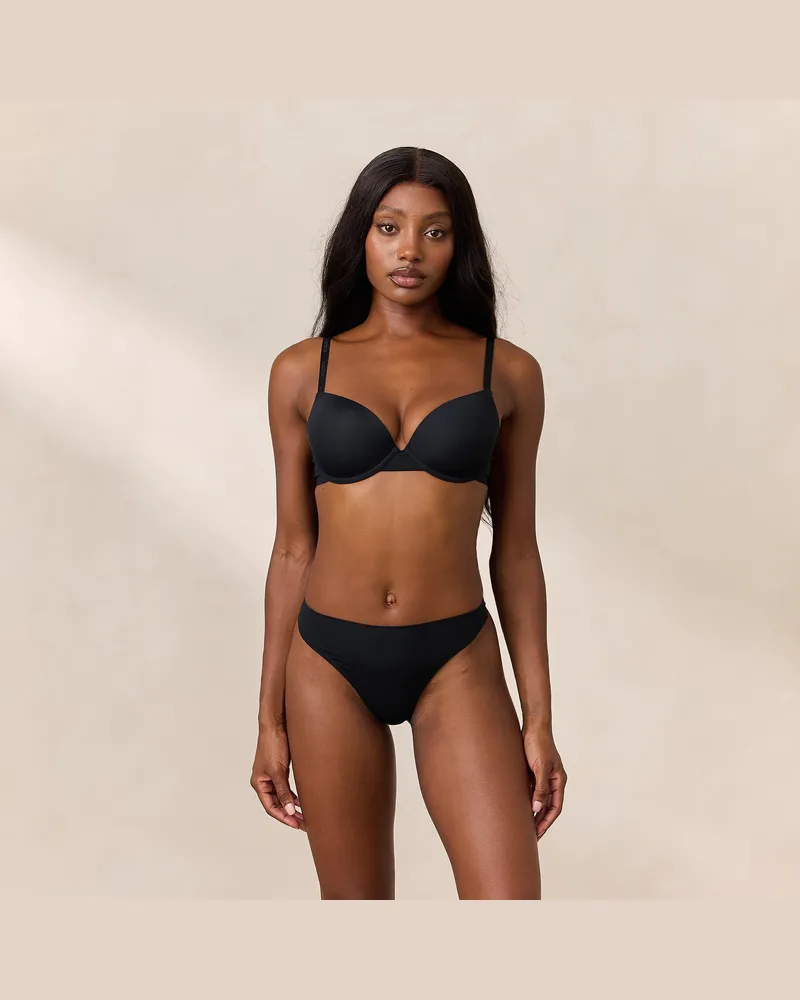 Lounge Invisible Form T-Shirt BH - Schwarz Black