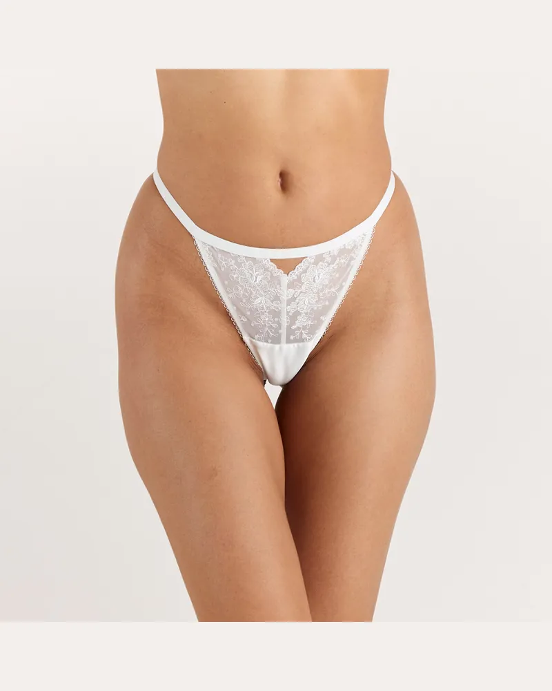 Lounge Flirt G-String - Weiß White