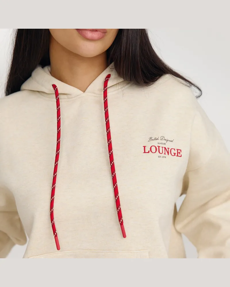 Lounge Oversized Hoodie - Haferflocken Cream