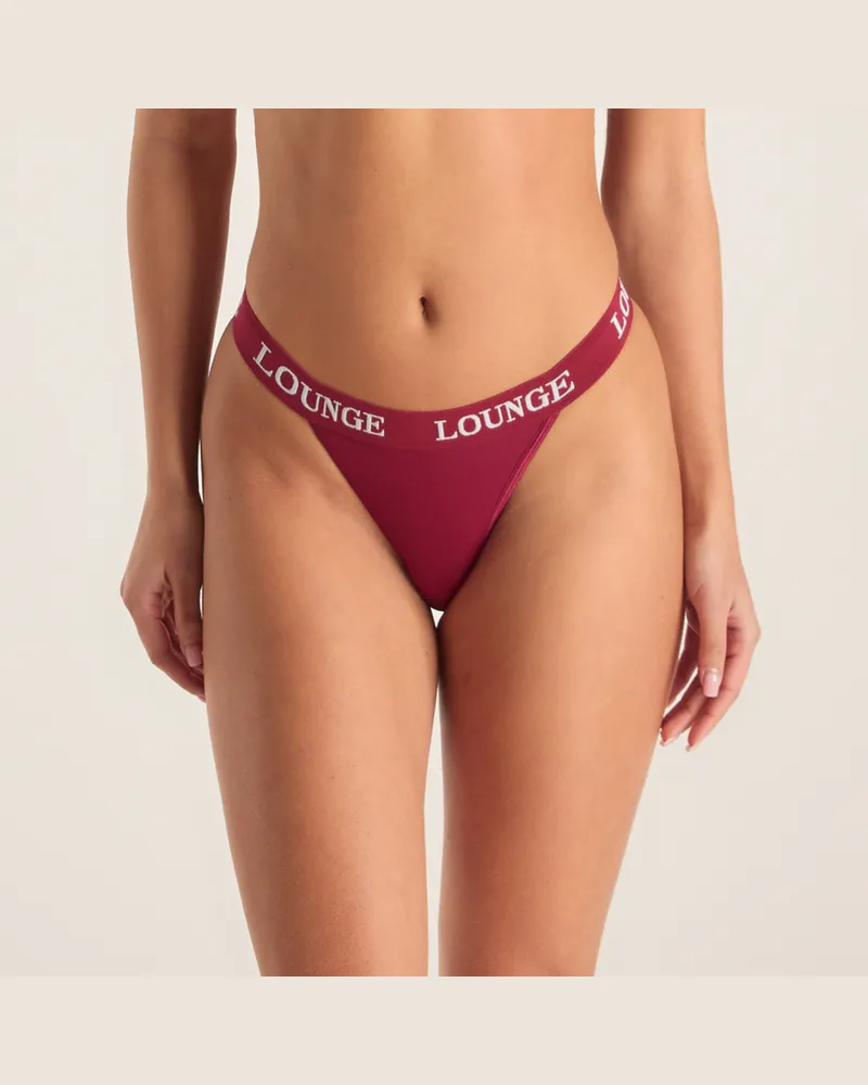 Lounge Bamboo Triangle String - Burgunderrot Burgundy