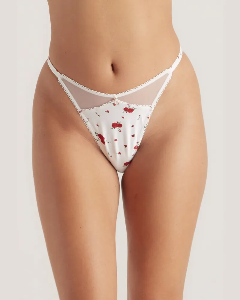 Lounge Rose String - Weiß White