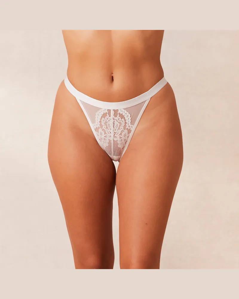 Lounge Blossom String - Weiß White