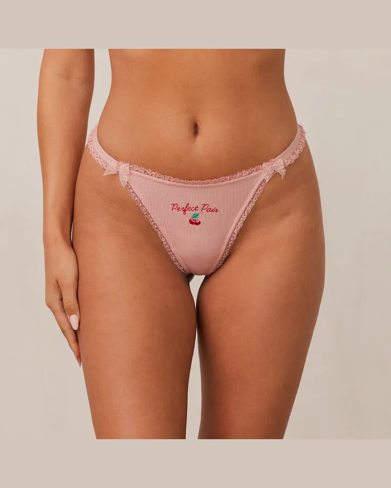 Lounge Fruity 'Perfect Pair' G-string - Rosa Pink