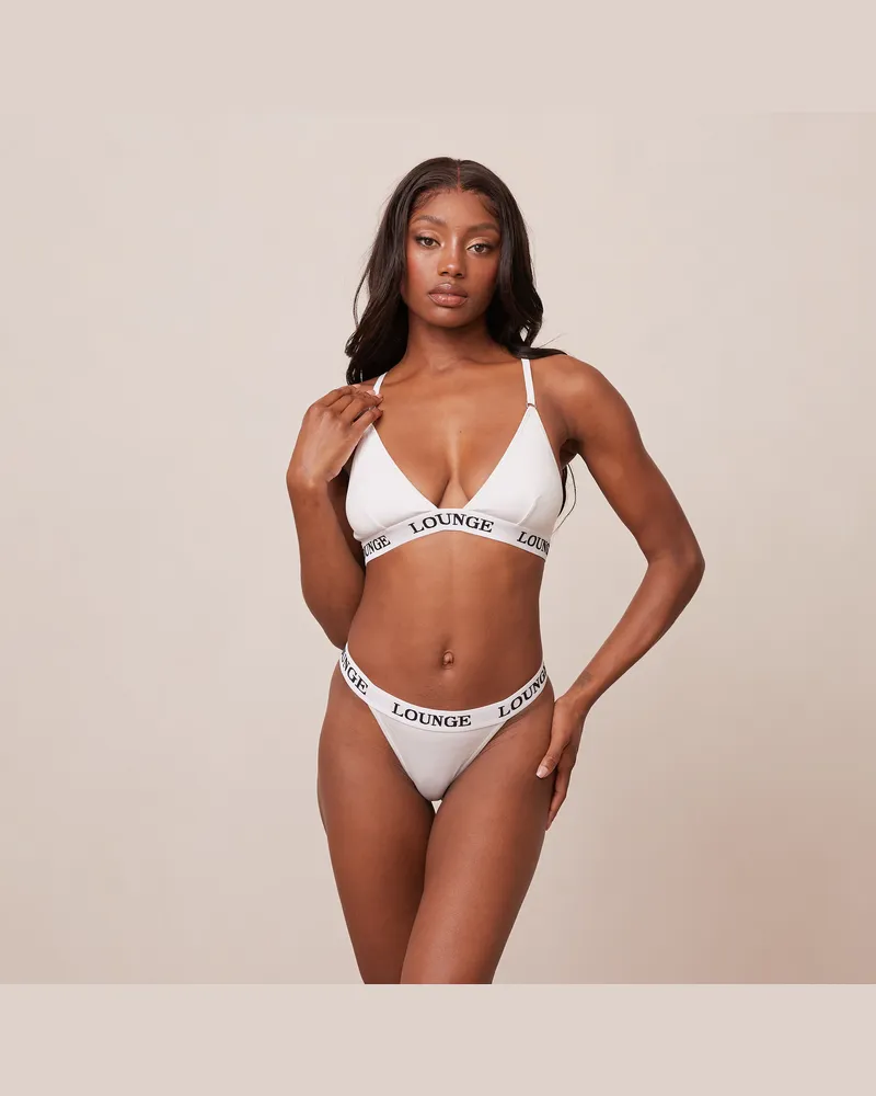 Lounge Bamboo Triangle BH - Ganz Weiß All