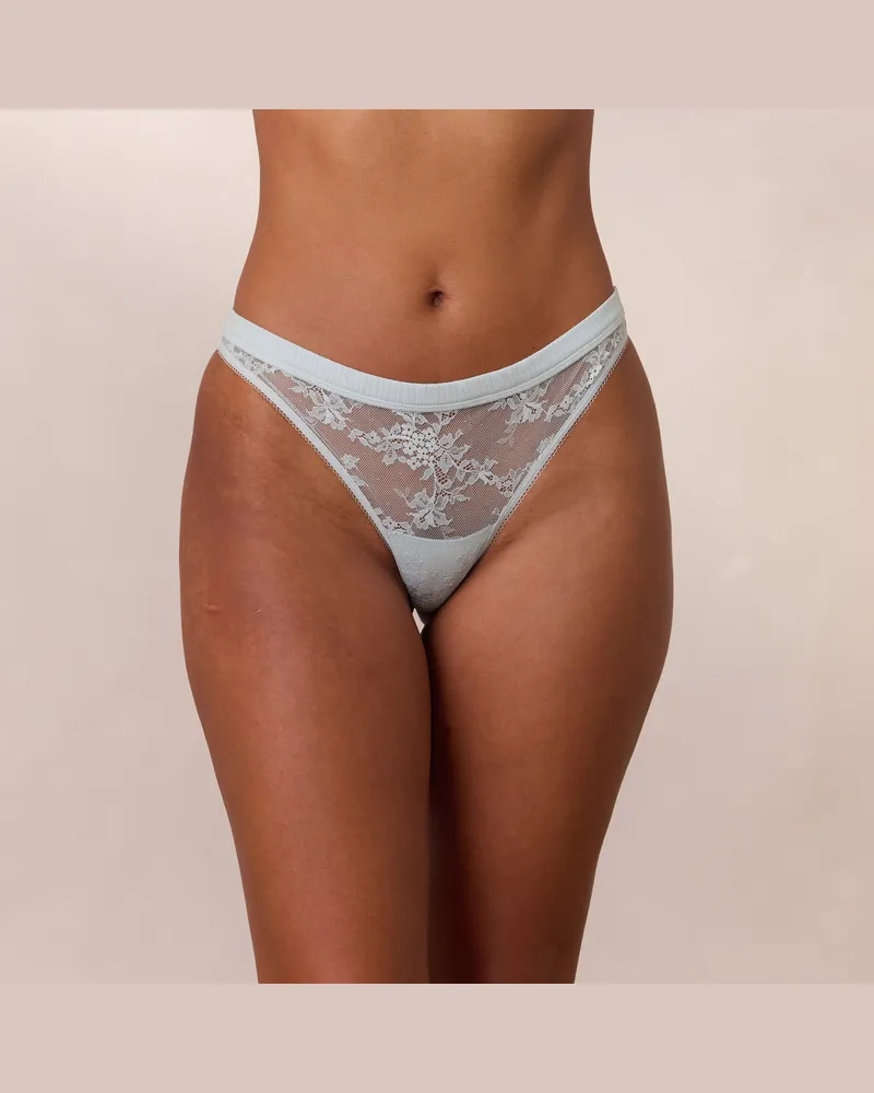 Lounge Lace Triangle String - Blau Blau