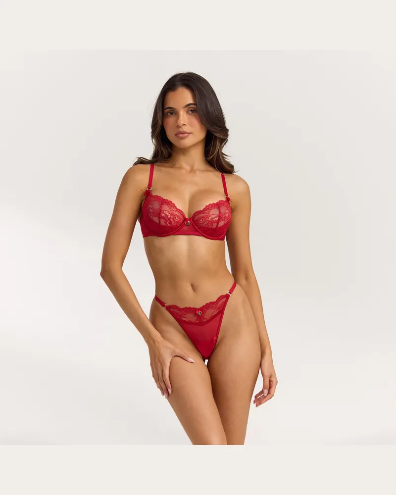 Lounge Brianna Plunge BH - Rot Red