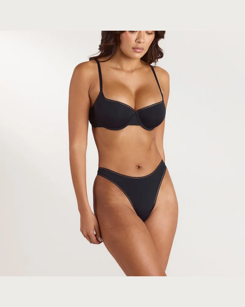 Lounge Comfort Extreme Push-Up Balconette BH - Schwarz Black