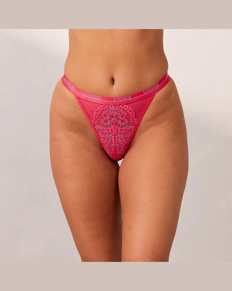 Lounge Zweifarbiges Blossom String - Heißes Rosa Pink