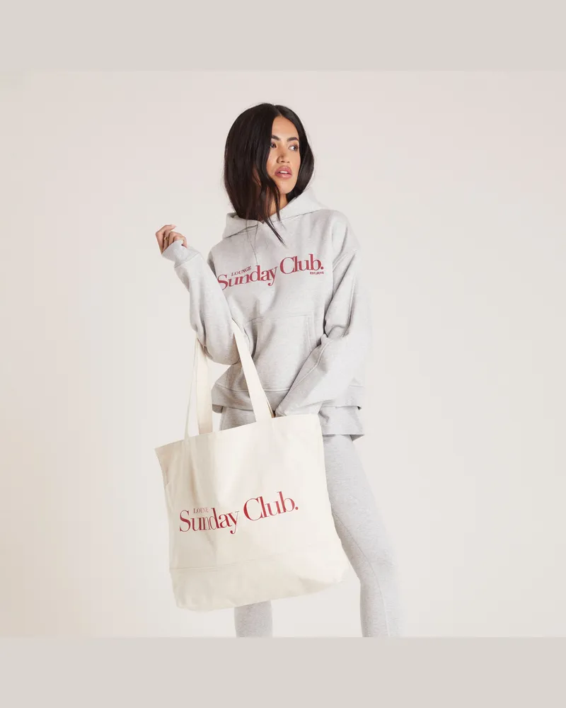 Lounge Baumwoll-Canvas-Tragetasche - Crèmefarbe 