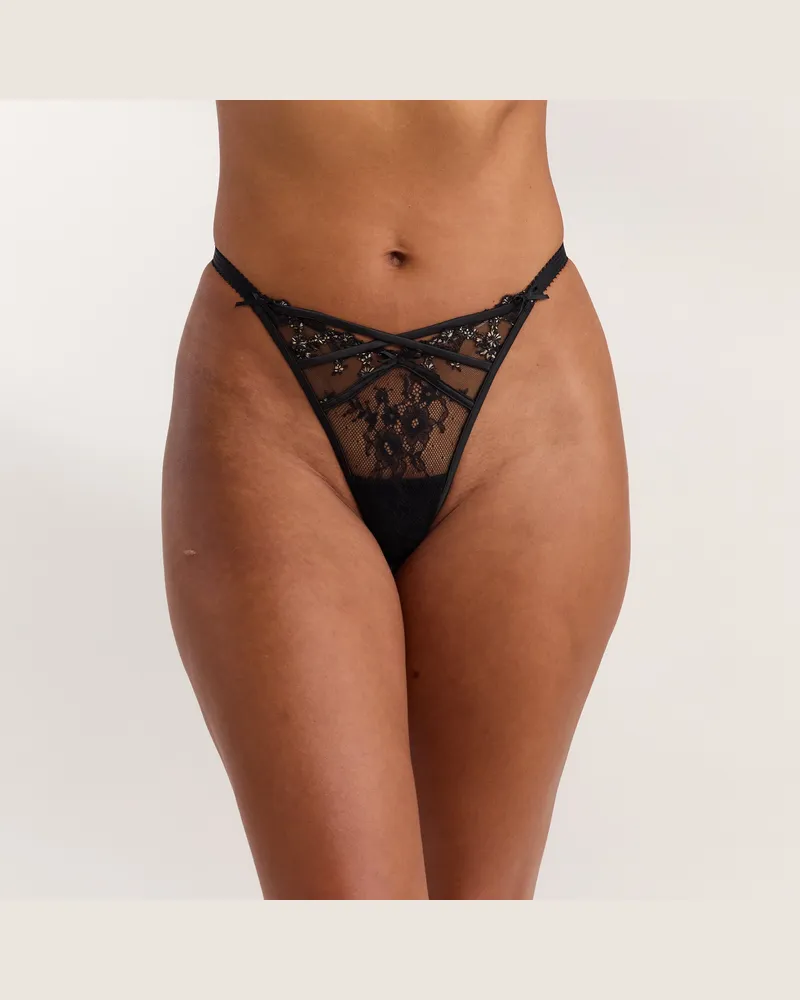 Lounge Seraphina String - Schwarz Black