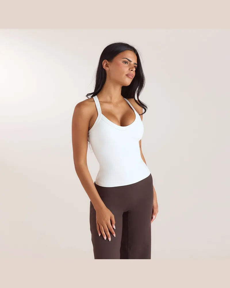 Lounge ContourSoft™ Cami-Top mit V-Ausschnitt - Weiß White