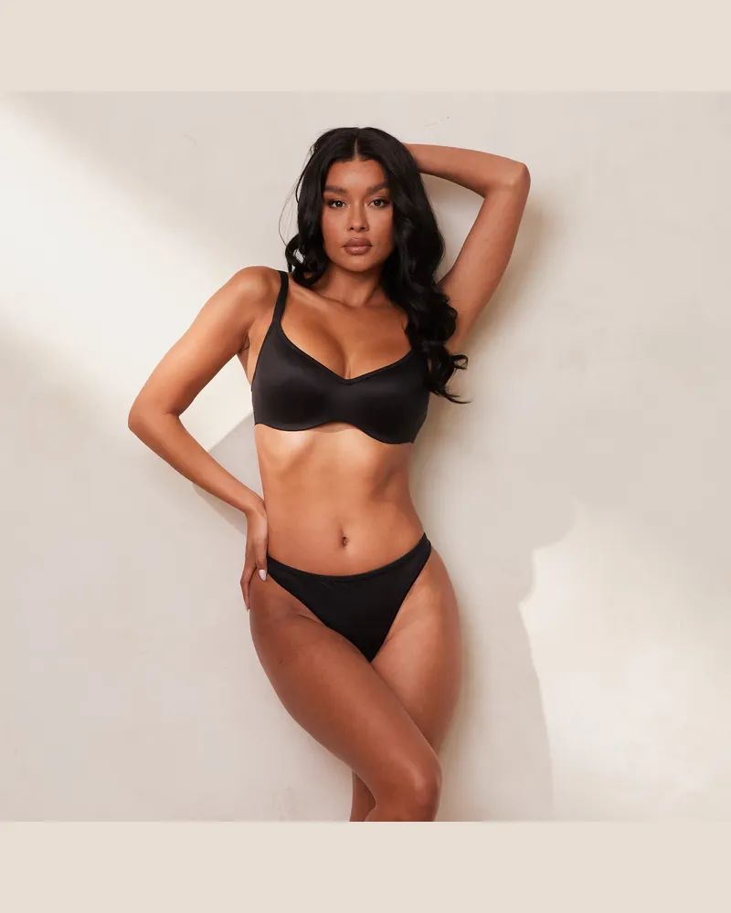 Lounge Sleek Mindful BH - Schwarz Black