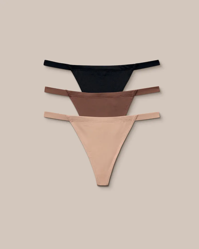 Lounge Basic G-Strings (3er Paket) - Multi Multi