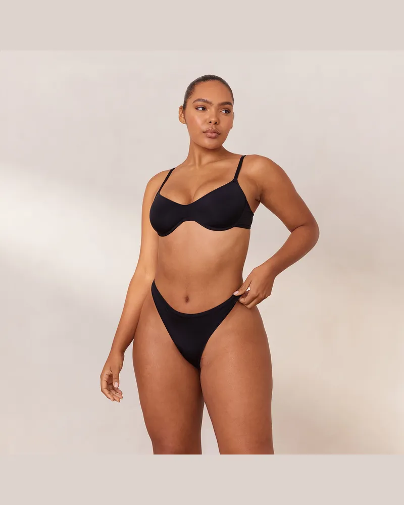 Lounge Barely There Plunge BH - Schwarz Schwarz