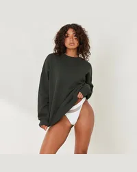 Lounge Essential Crew Neck Sweater - Tannengrün Tannengrün