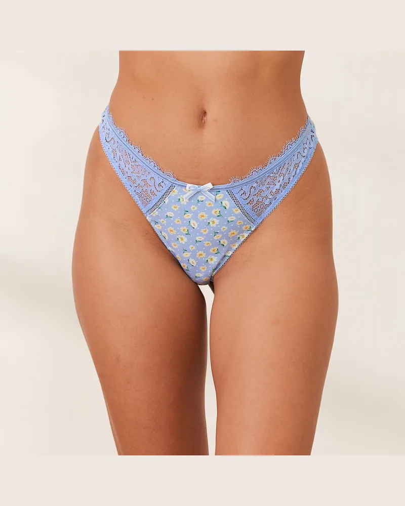 Lounge Sweet String - Florales Blau Florales