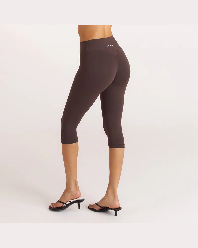 Lounge ContourSoft Capri-Leggings - Dunkle Schokolade Brown