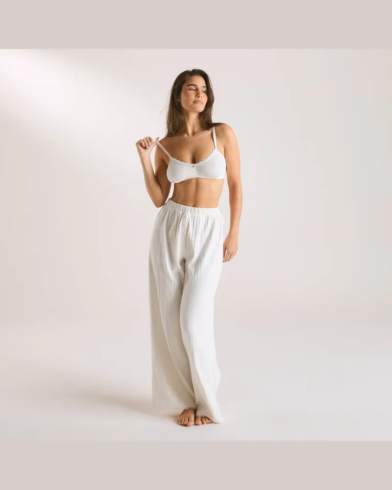 Lounge Pointelle Bralette - Crèmefarben Cream