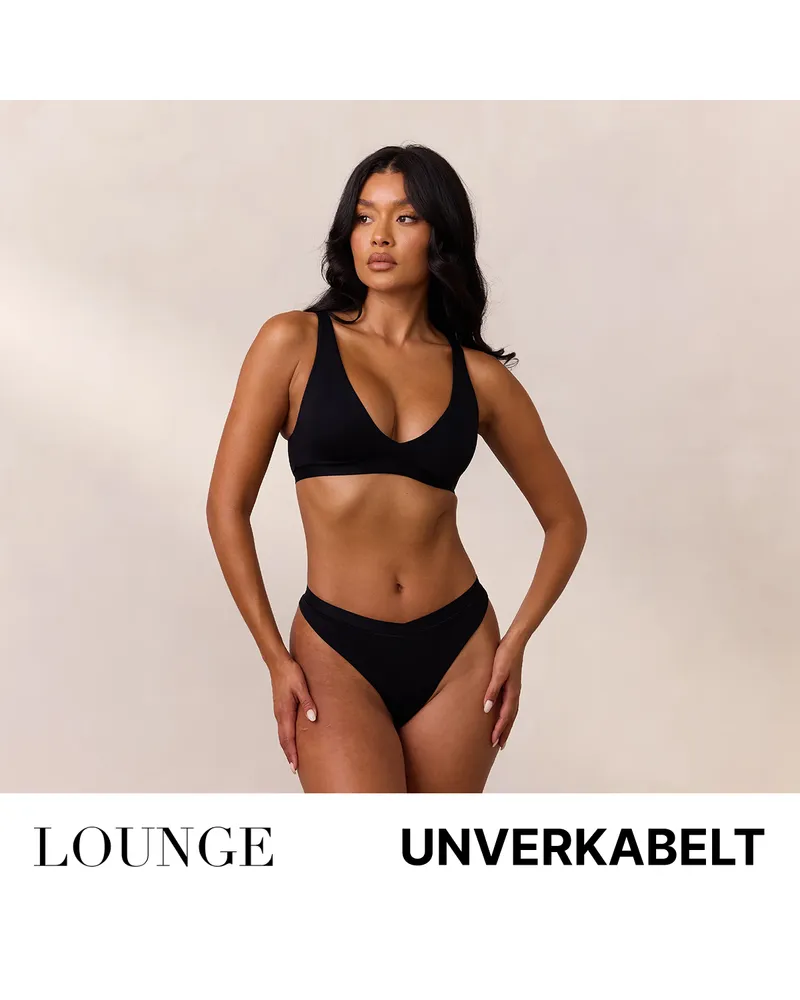 Lounge Everyday Comfort Triangel-BH - Schwarz Nylon  Elastan - 4-Wege-Stretch-Gewebe - Lounge Schwarz