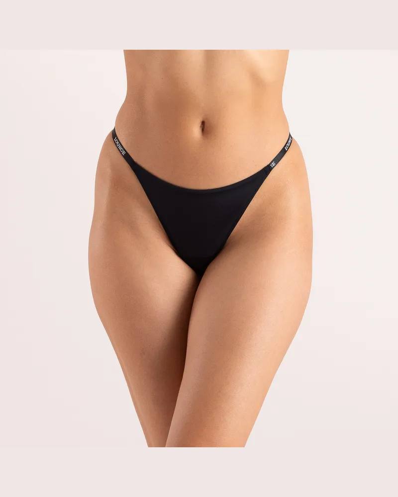 Lounge Luxury String - Schwarz Black