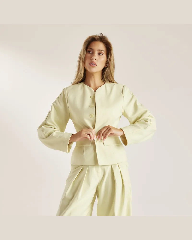 Lounge Strukturierte Jacke - Buttermilch Buttermilk