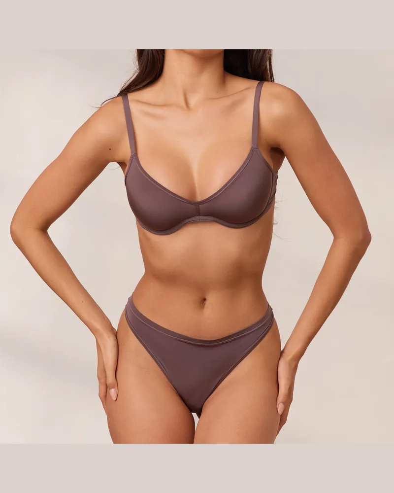 Lounge Barely There Plunge BH - Blaubeere Damson